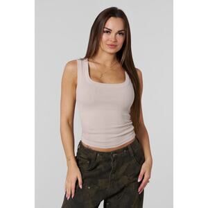 NWT YoungLA W474 After Dark Tank in Mushroom size Medium